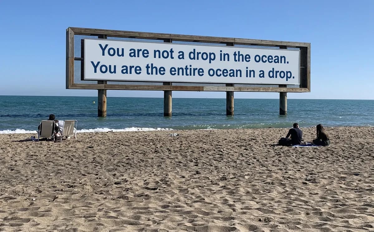 You are not a drop in the ocean