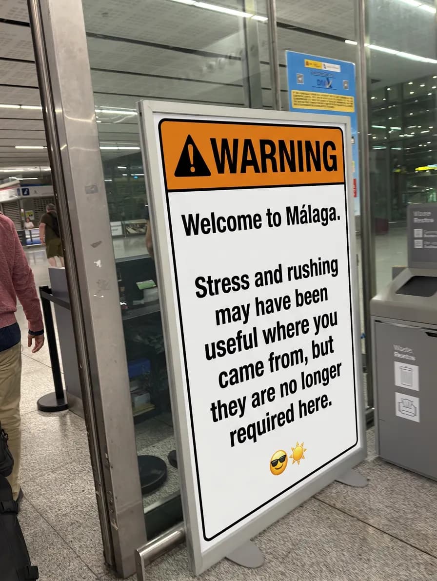 Warning: no stress and rush